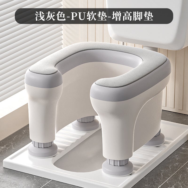 Mobile Toilet Auxiliary Stool Multifunctional Bath Stool Squatting Toilet Sitting Frame Pregnant Women And Elderly Toilet Bath Non-Slip Toilet Stool - Image 1